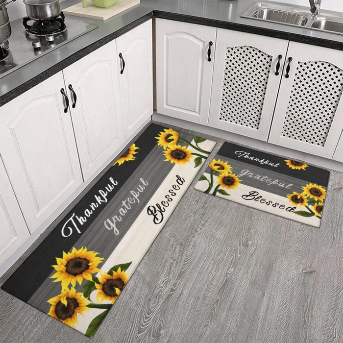 Cow and sunflower kitchen decor