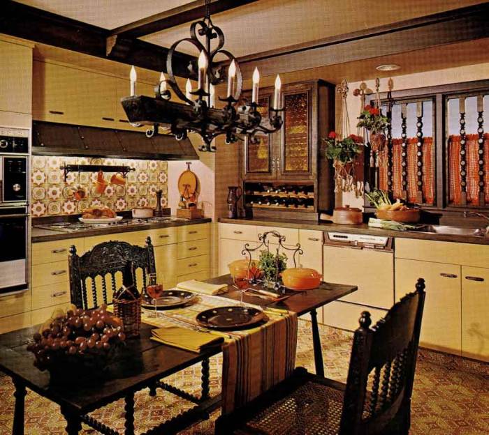 Interior design 70s kitchen decor