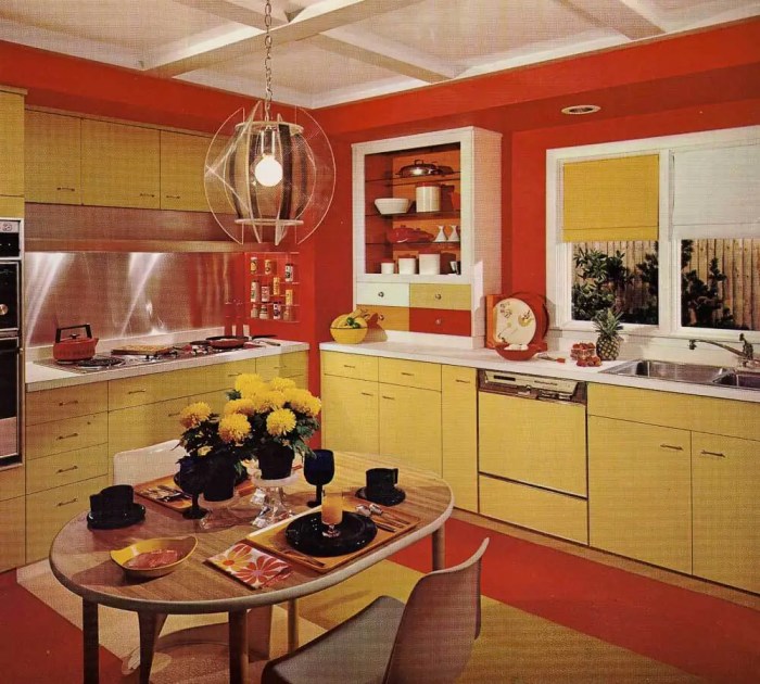 Interior design 70s kitchen decor