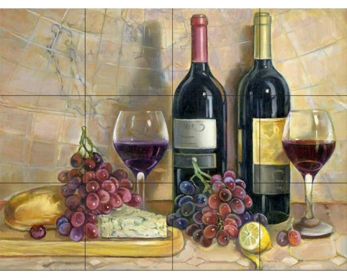 Wine themed kitchen decor