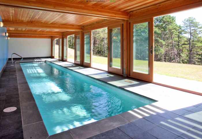 House design with indoor swimming pool