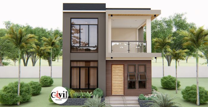 2 storey small house design