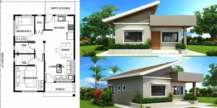 Two bedroom design house