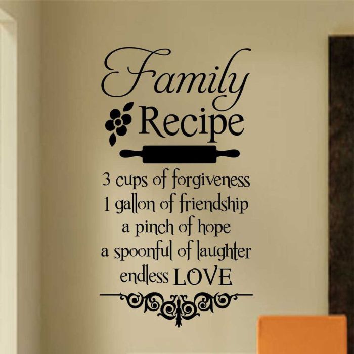 Kitchen wall decor sayings