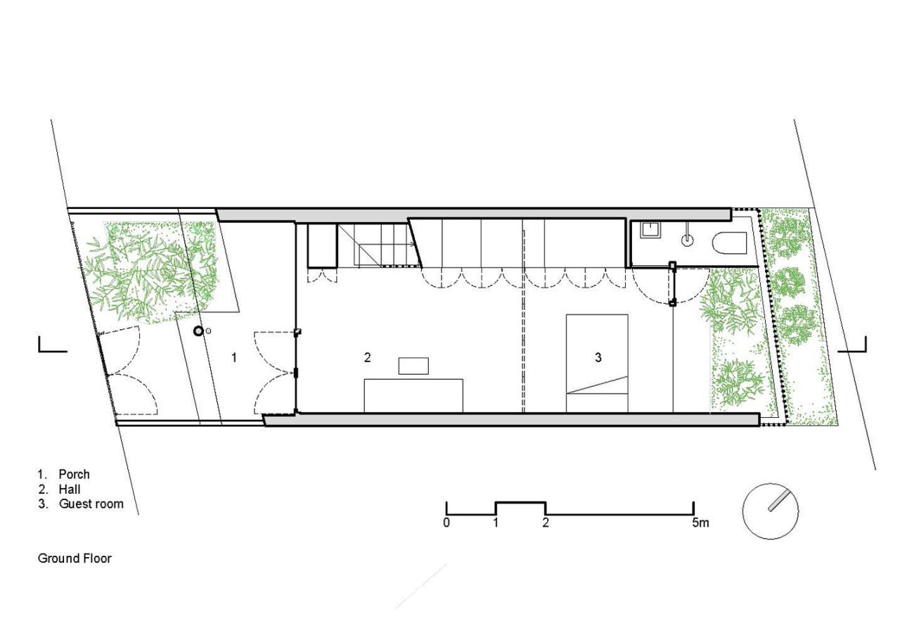 Low cost bamboo house design