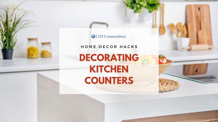 Ideas for kitchen counter decor