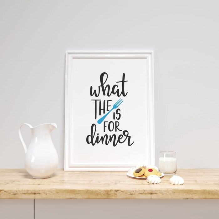 Funny kitchen wall decor