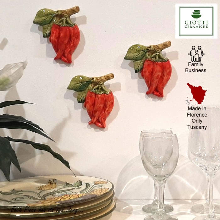 Chili pepper decor for kitchen