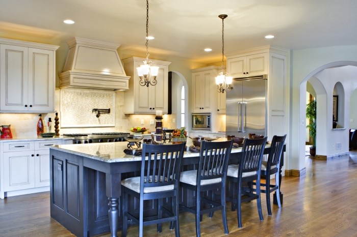 Kitchen island counter decor