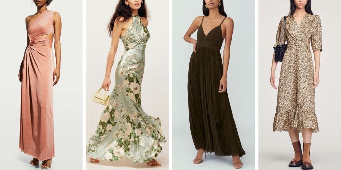 Asos fall wedding guest dress