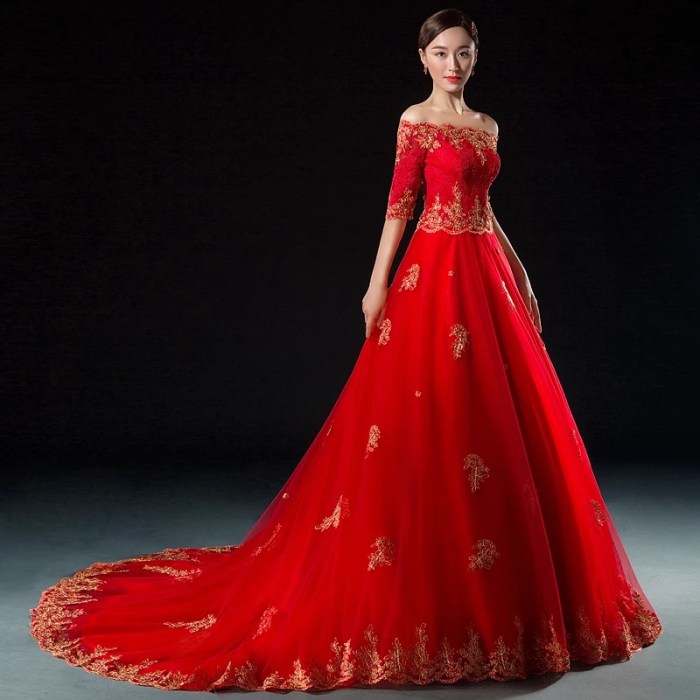 Chinese modern wedding dress