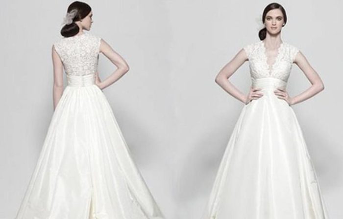 Wedding dresses for broad shoulders and big arms