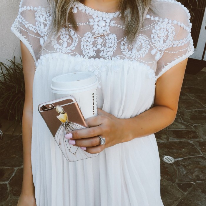 White dress for wedding shower