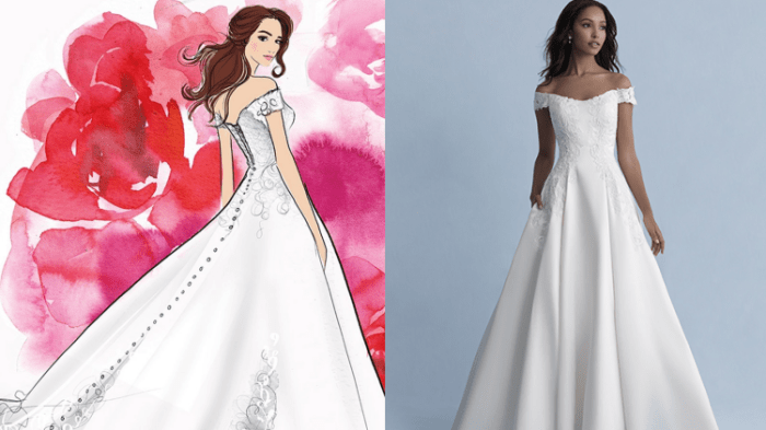 Inspired wedding gowns princesses disney