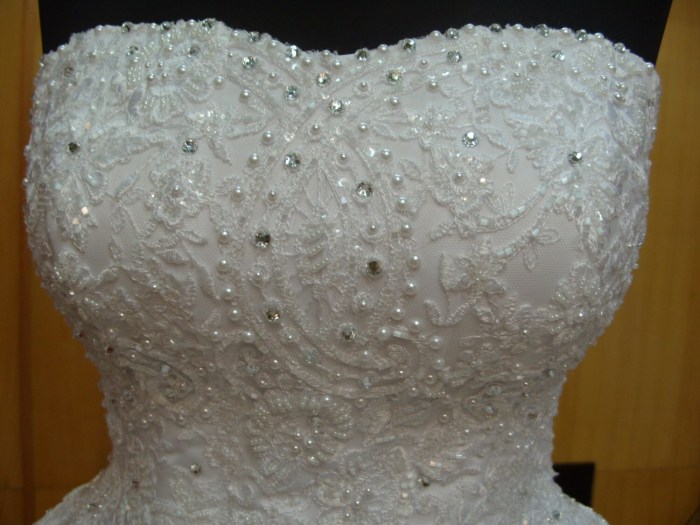 Corset top for wedding dress