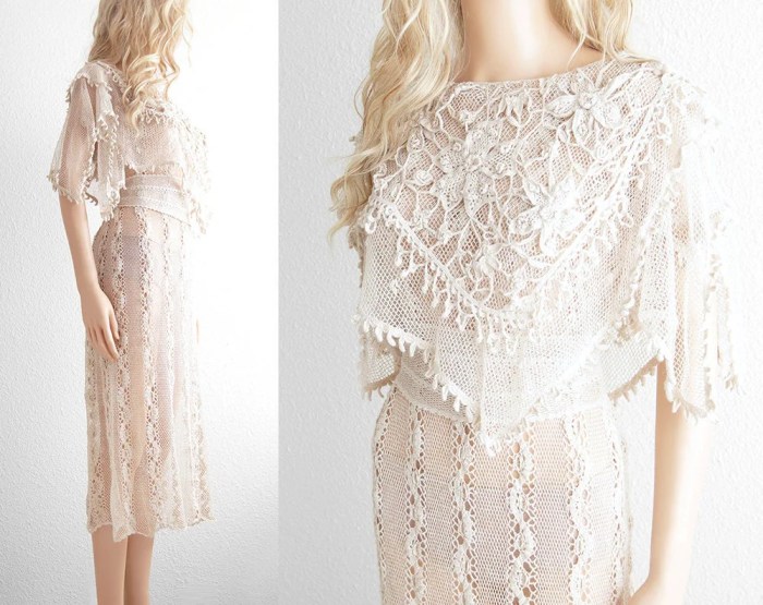 Crochet lace wedding dresses